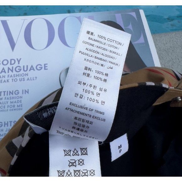 SOLD Burberry London Women's Beige Nova Check & TB Logo Baseball Cap Size M - Picture 10 of 13